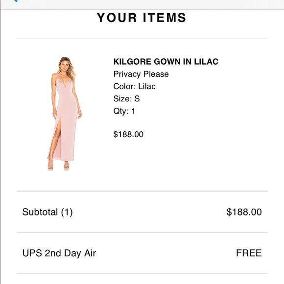 Kilgore Gown In Lilac—Revolve - Picture 7 of 7